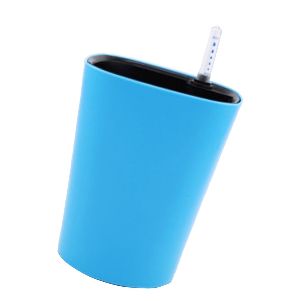 Smooth 14cm Diameter Detachable Self Watering Flower Plant Square Planter Pot African Violet Pots Self Watering: Blue as described