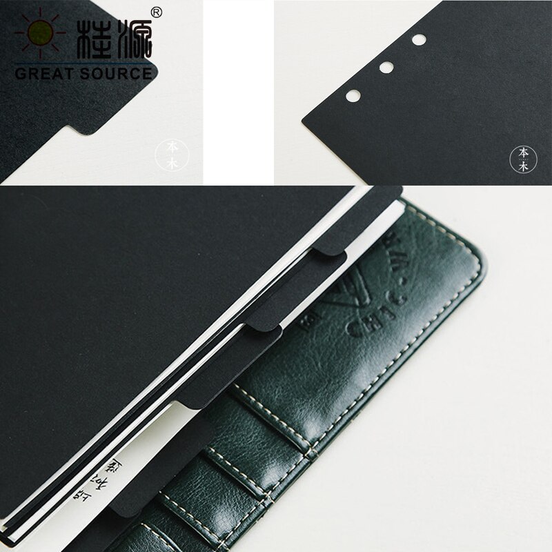 A6 Planner Divider Kleurrijke Index Card 6 Gaten Papier Karton Duikers Voor Losse Blad Notebook Map Verdelers (8 Sets)