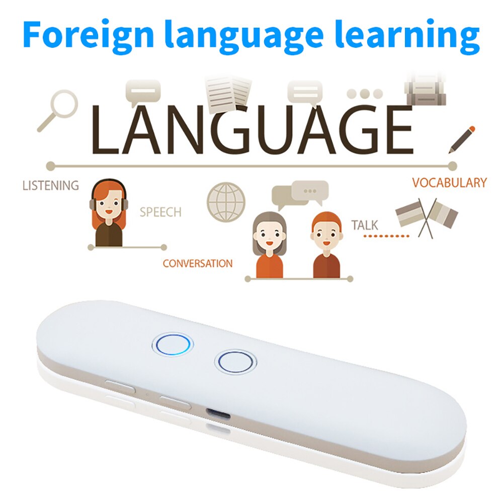 T4 Mini traduttore intelligente Wireless portatile 40 lingue traduttore vocale istantaneo in tempo reale bidirezionale APP Bluetooth multilingue