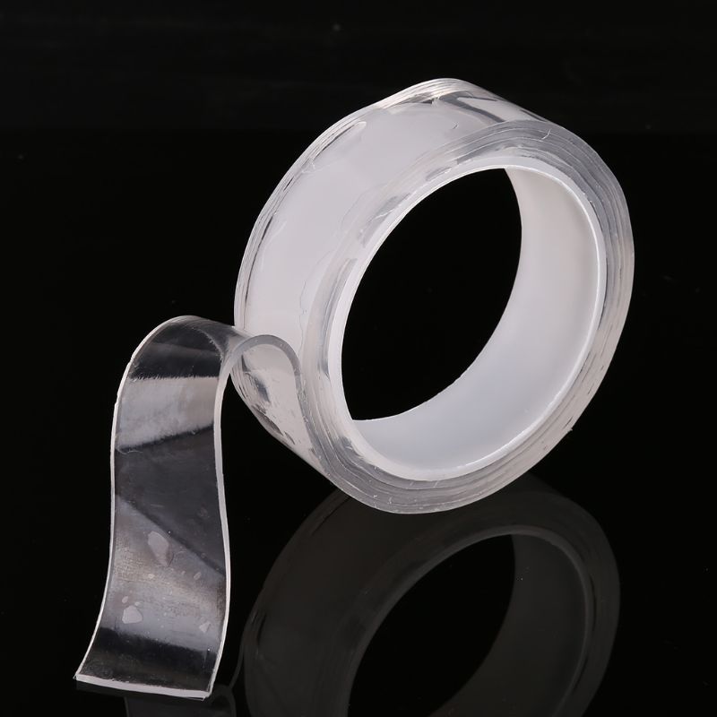 1m Double-sided Grip Tape Traceless Washable Adhesive Tape Nano Invisible Gel