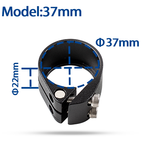 Fiets Zadelpenklem 31.8/34.9/37Mm Fiets Zadelpen Buisklem Aluminium Mtb Mountain Racefiets zitbuis Clip: 37mm