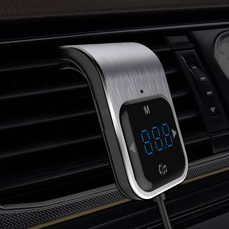 Bluetooth Receiver FM Transmitter Modulator Car AUX Wireless Radio Adapter MP3 Player TF Cards & Microphone USB Fast Car Charger
