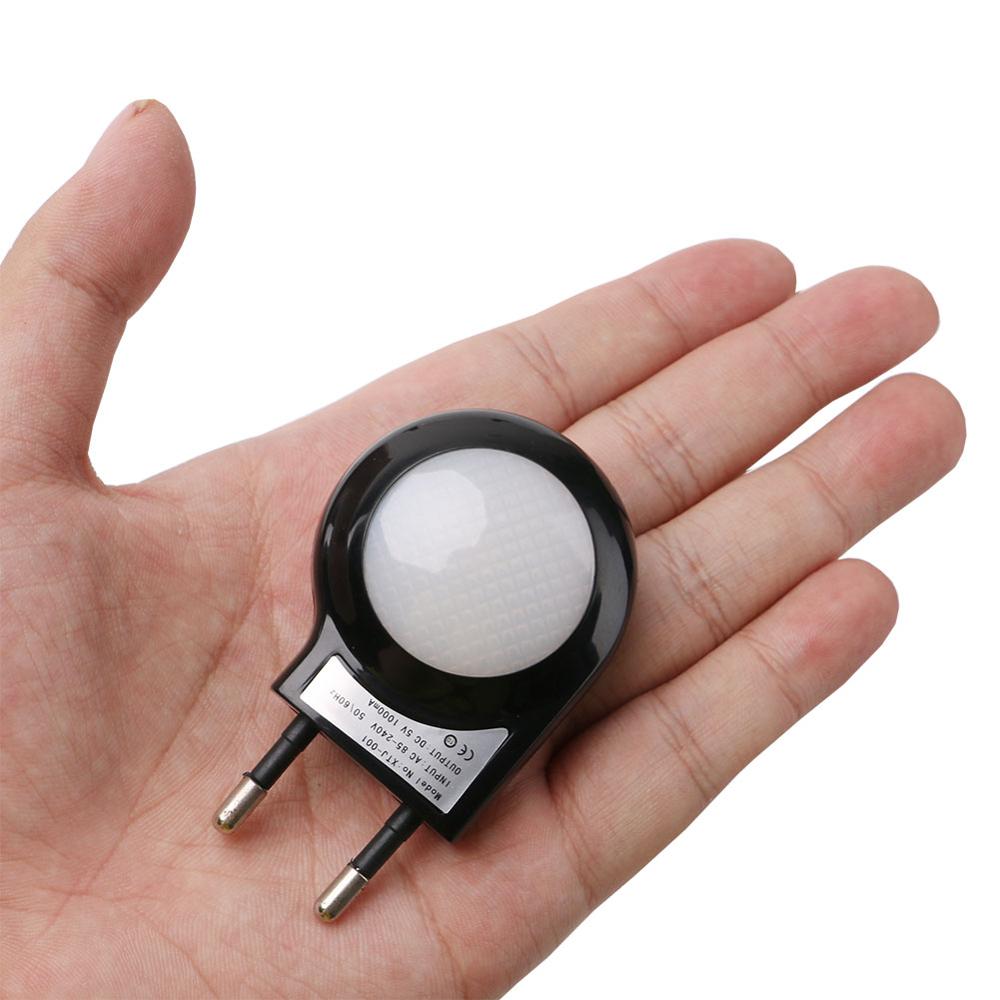 LED escargot veilleuse AC 100-240V lampe intégré Auto capteur de lumière contrôle ABS applique murale pour la maison bébé enfants chambre EU/US Plug