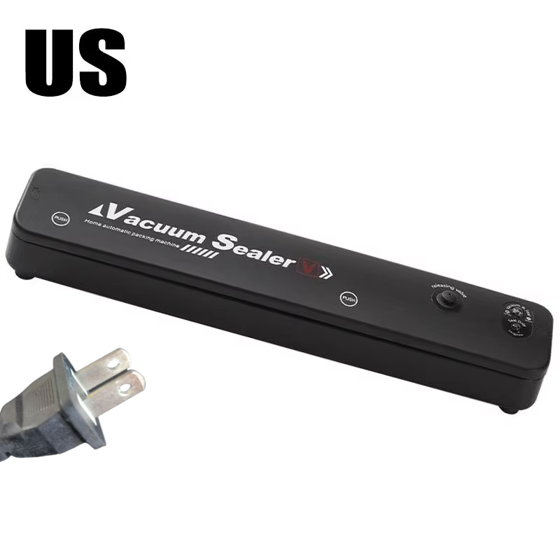 2025 220 V/110 V elektrische vacuüm kit verpakkingsmachine, met vacuümzak link huishoudelijke voedsel verse zwarte vacuüm sluitmachine: Goud