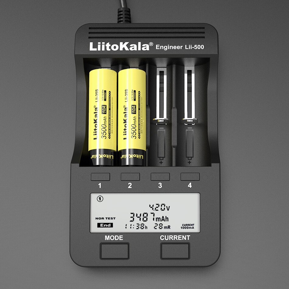 1-10PCS LiitoKala Lii-35S 18650 Battery3.7V Li-ion 3500mAh lithium battery For high drain devices.