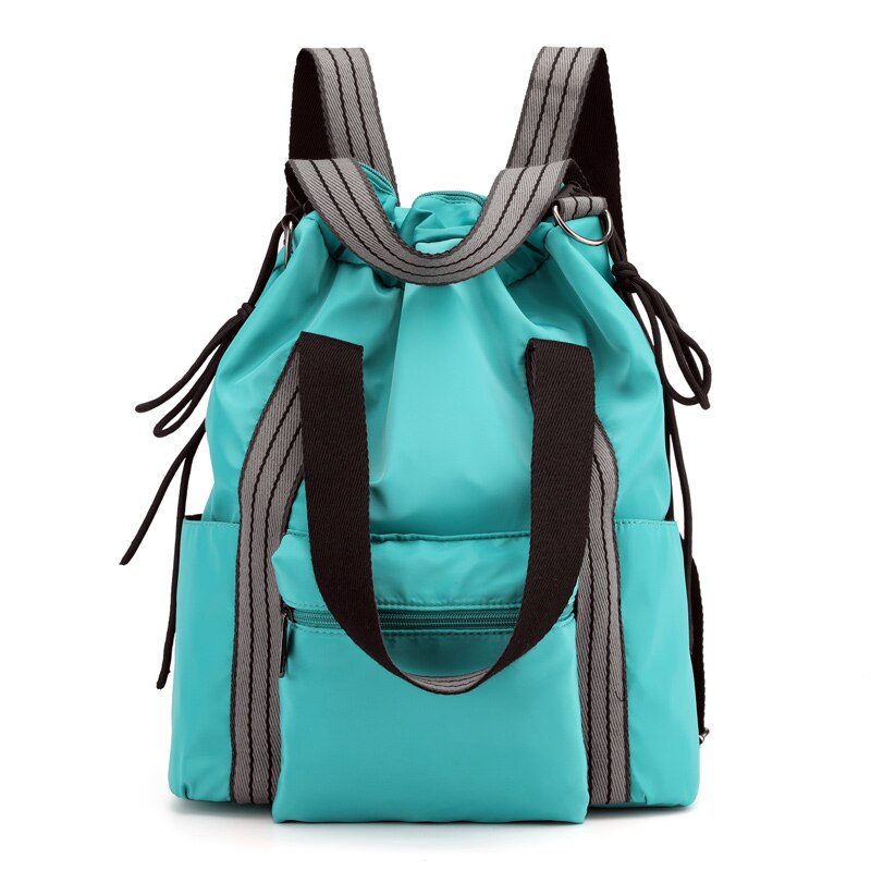 Di modo Mummia Zaini Grande Capacità Pannolino Borsa A Tracolla In Nylon Zaino Da Viaggio Donna Fashion Borse da Scuola: green