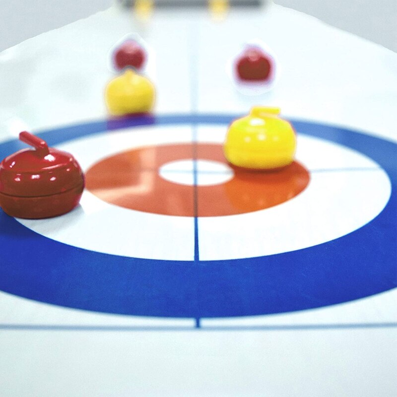 Foldable Mini Curling Table Curling Ball Tabletop Curling Game For Kid Adult Family School Travel Tabletop Culing Game Family Ga