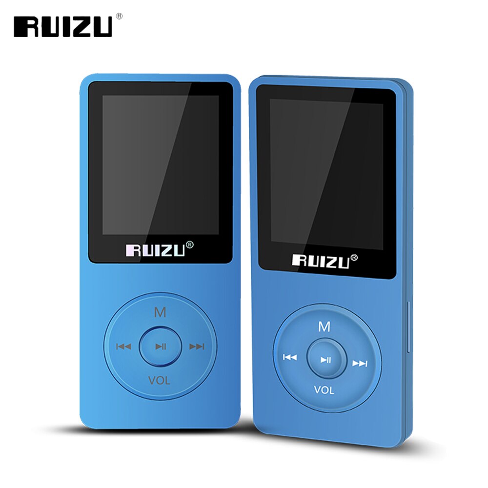 Ruizu X02 MP3 Player 8GB Portable Music Walkman Ultrathin Lossless Sound Music Media MP3 Players With FM Radio E-book Recording