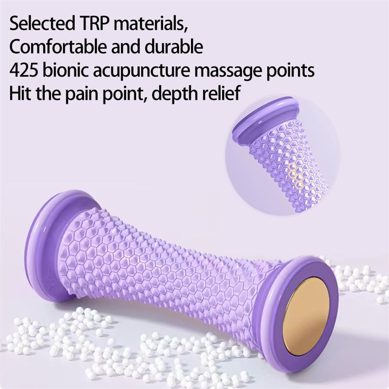 1pcFoot Massager Ball Roller Yoga Muscle Roller Stick For Deep Tissue Pain Relief Hand Leg Relaxation Manual Therapy Acupressure