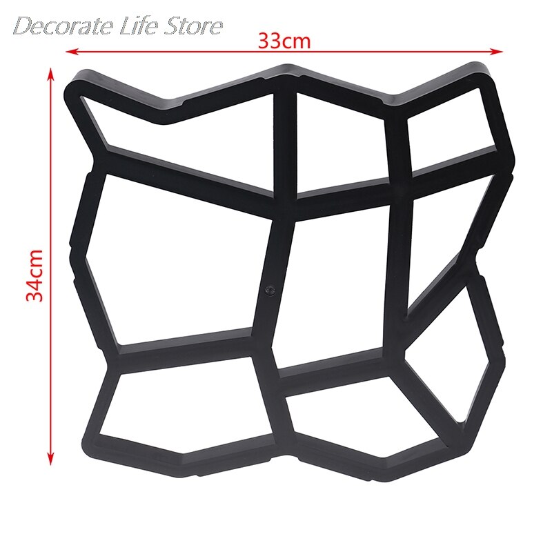 1PC Manually Propylene Paving Cement Concrete Mould Garden Pavement Mold Tool