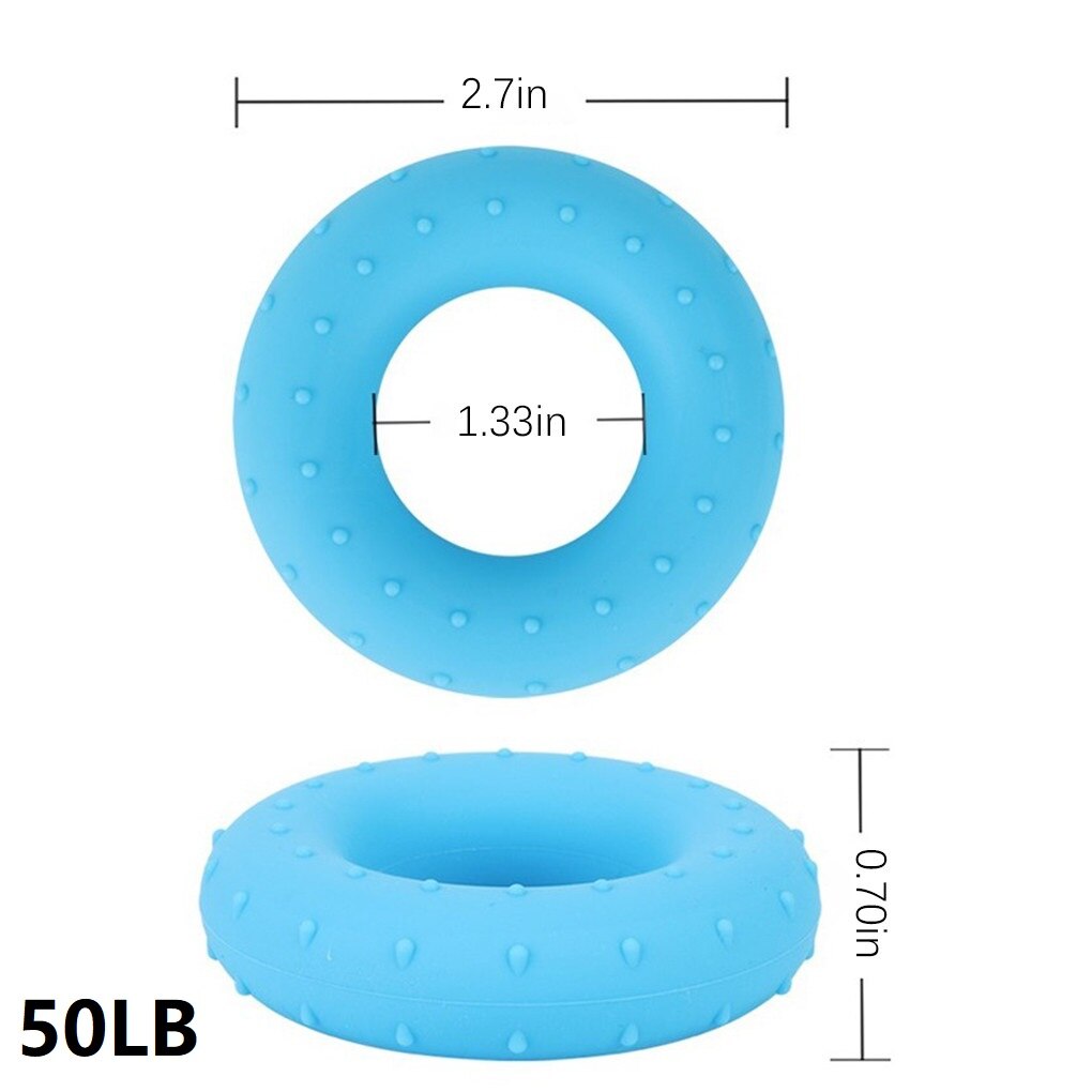 30-70LB Silicone Hand Grip Portable Muscle Training Gripping Ring Crossfit Fitness Hand Extension Strength Trainer: Blue