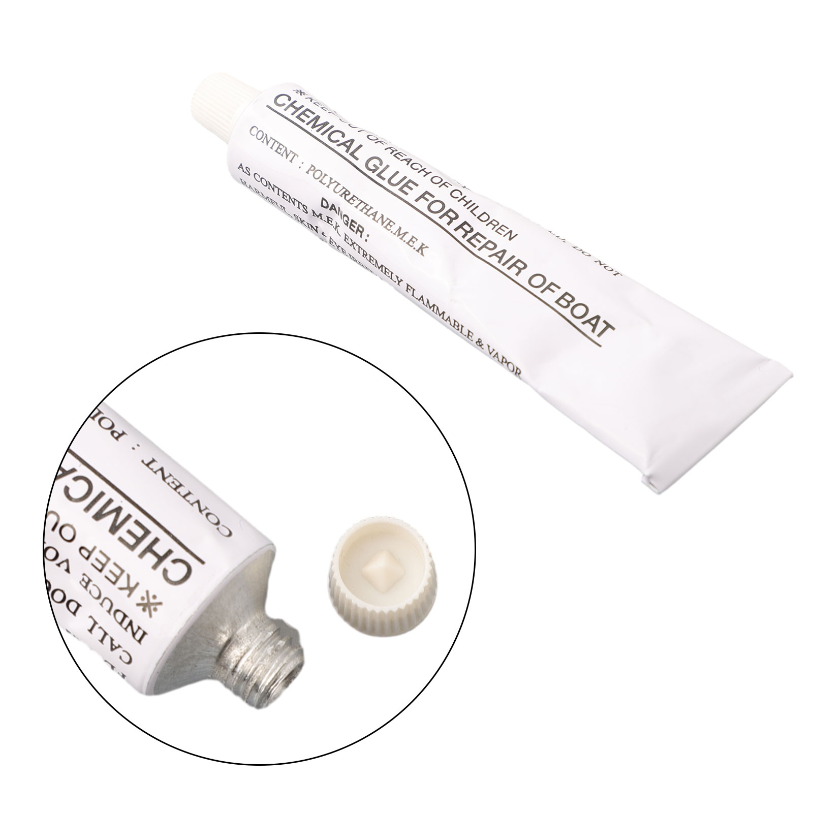 Kit de parches de tubos de pegamento para reparación deportiva, 13,5x3,5 cm, 1x30ml, accesorios, camas de aire, colchón de aire, bote inflable de corte pesado