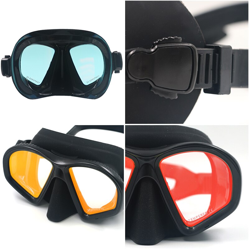 Teenager Swimming Mask Silicone Low Volume Scuba Diving Mask Freediving Scuba Dive Goggles with Coating Mirror Lens