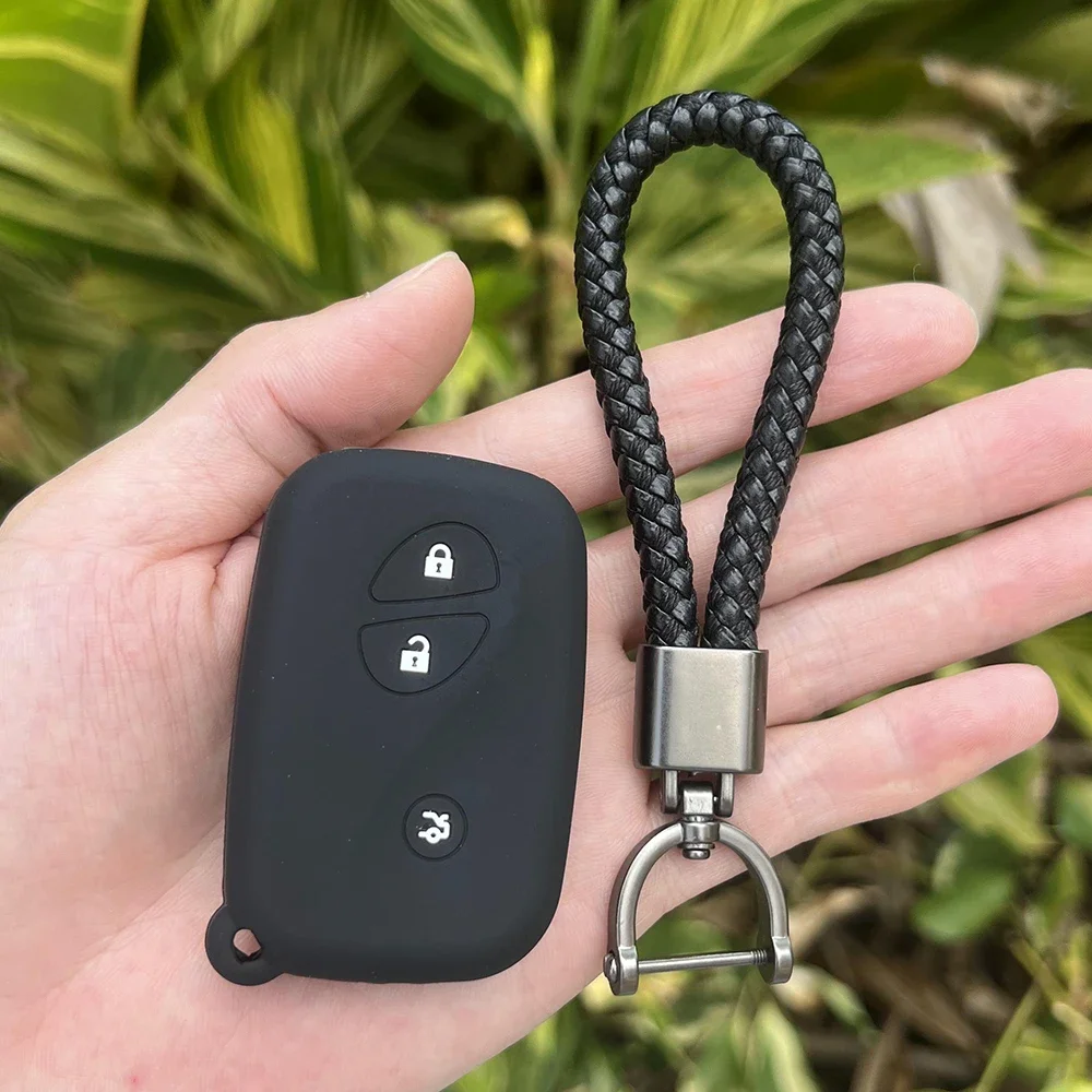 3 pulsanti accorto macchina Imbrogliare chiave coperchio Astuccio accessori per la protezione della pelle per BYD F3 F0 L3 G3 S6 E6 M6 S7 portachiavi remoto con ingresso senza chiave: Grigio