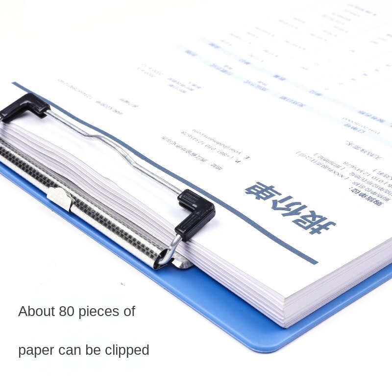 Office Stationery A4 / A5 Splint Density Board Writing Board Metal Aluminum Folder Clip File Plastic Menu Bill Folder