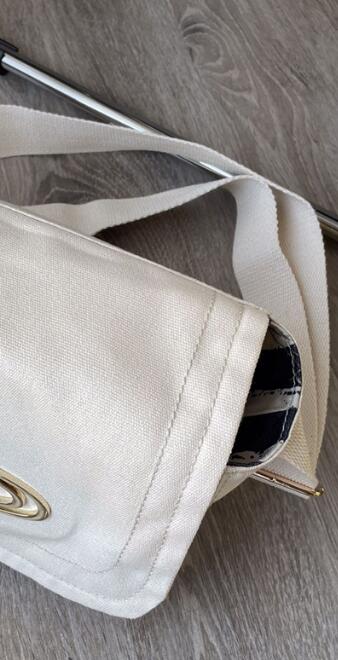 2022 Mode Saturn Canvas Vrouwen Bericht Handtassen Meisjes Enkele Schouder Crossbody Tassen: Beige Strap