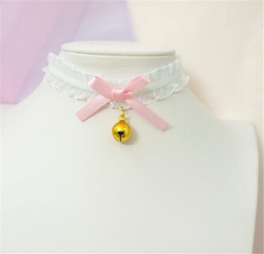 Süße kreuz anhänger bownot Halsband Harajuku Nette Lolita Band Kette Cosplay Frauen Halskette B972: style 11