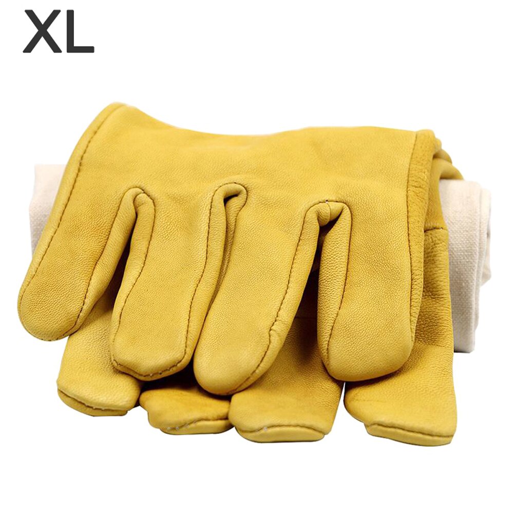 Imkergereedschap anti-bijen-, steek-, anti-steek- en anti-snijhandschoenen voor imkers beschermende handschoen canvas imkeruitrusting: Xl