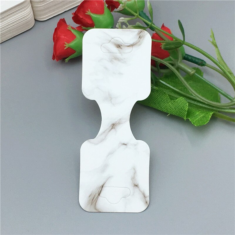 100pcs Kraft di Carta di Nuovo Modo Della Collana Tag 9x3.5cm Flamingo/Bello Del Fiore Dei Monili display Hang Etichette carta: c4
