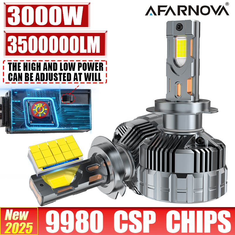 3000 W H4 LED Koplampen Hoge/Lage lamp CANBUS High power Voor Koplamp H1 H7 H11 H8 H9 9005 9006 9012 HB3 HB4 Mistlamp 12 V
