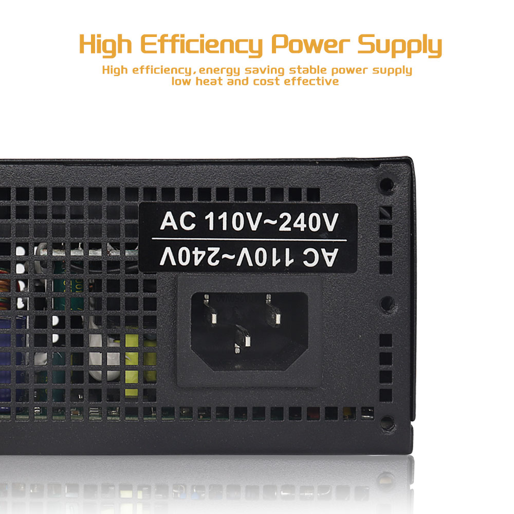 250 W Netzteil 50 Hz/60 Hz SFX 110 V/240 V 5 A Nicht vollmodulares aktives PFC 75 mm leiser Lüfter Hocheffizientes hervorragendes Netzteil