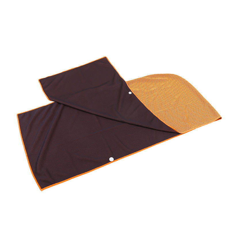 Koelende Hoodie Handdoek - UV-bescherming, snel drogend, perfect voor sport, kamperen, trainingen, fietsen, golf, hardlopen, wandelen: Blauw