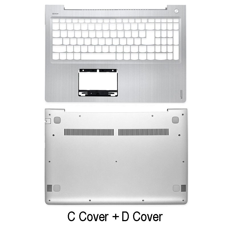 For Lenovo 310S-15 310S-15IKB 510S-15ISK Laptop LCD Back Cover Front Bezel Hinges Palrmest Bottom Case Silver A B C D Cover: CD Cover