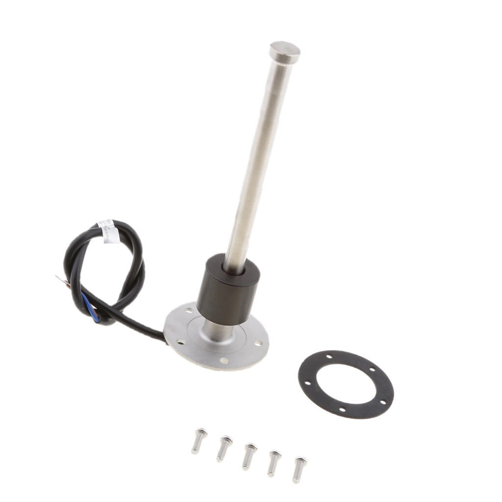 1x Universal Digital Fuel Gauge Tank Gauge, Stainless Steel, Φ52mm + 1x Universal 20cm Level Sensor Water Level Sensor
