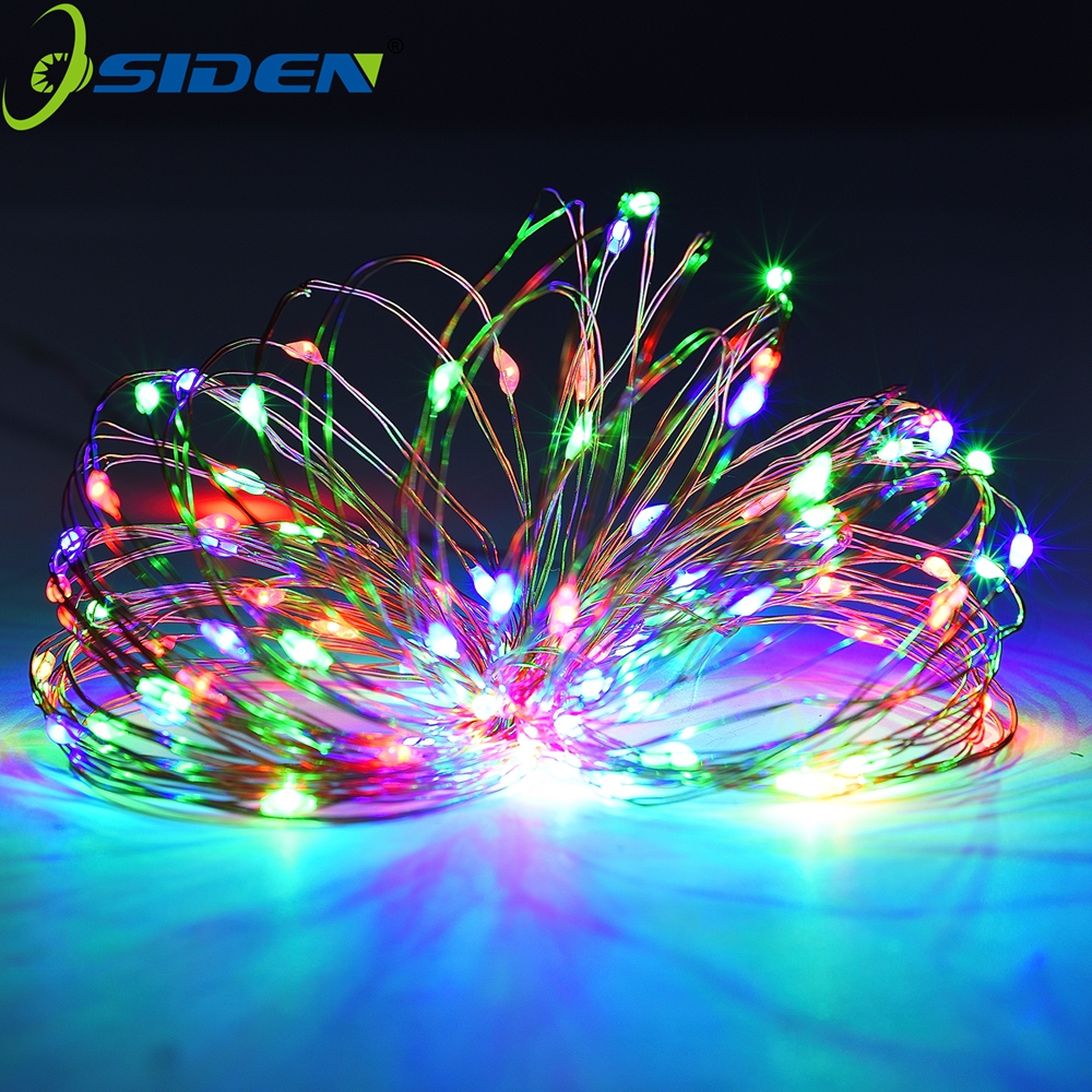 DC 12 V chaîne lumineuse 16.5ft 33ft 100led cuivre étanche conte de fées guirlande décorative fête de mariage pour les de noël