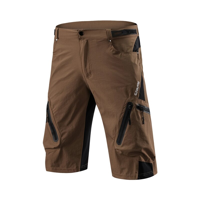 Pantalones cortos de senderismo transpirables de secado rápido para hombre, Shorts deportivos de Color sólido para montar al aire libre, escalada, Camping: Camel