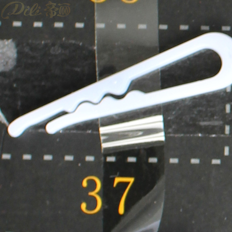 200 stück Kunststoff Hemd Clips Weißes Hemd Stift Kleidungsstück Verpackung Socken Paket Clips transparent: 37 Weiß