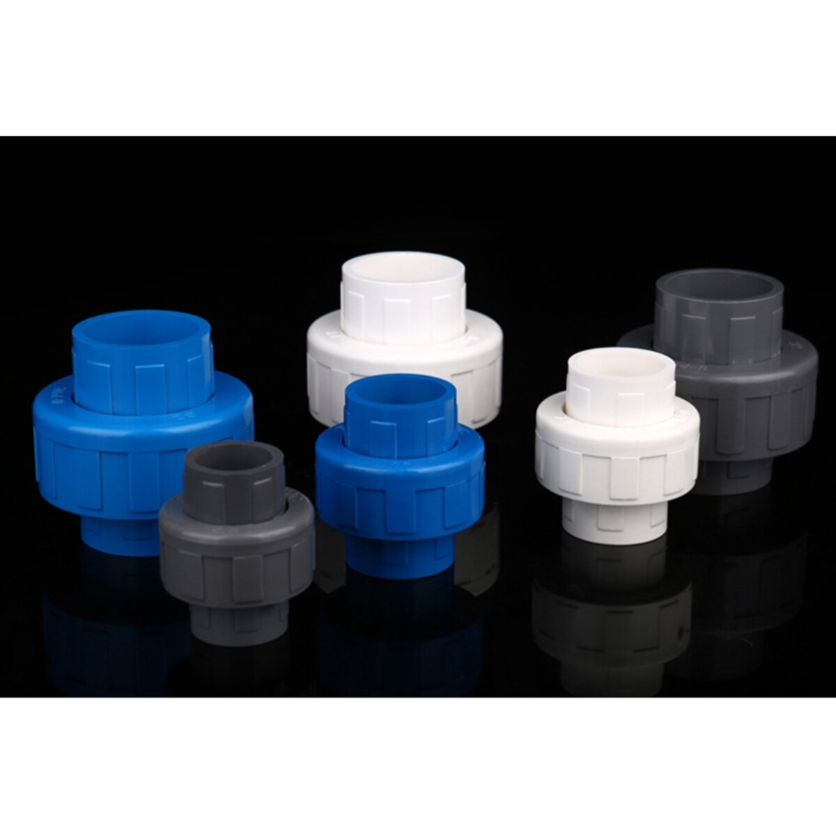 1PC Inner Diameter 20 25 30 40 50mm PVC Union Connector Garden Irrigation Water Pipe Fittings DIY Aquarium Fish Tank Tube Joints
