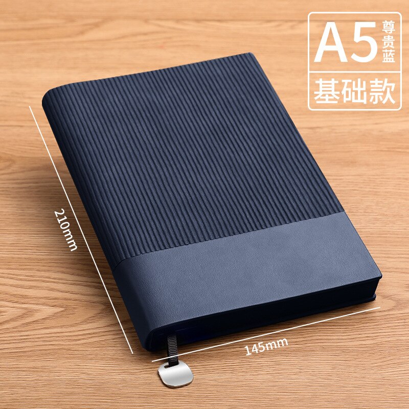 320 Pages Retro A5 Journal High-grade Soft Leather Stitching Notebook Set Stationery Planner Notepad Diary School Supplies: Prestige Blue