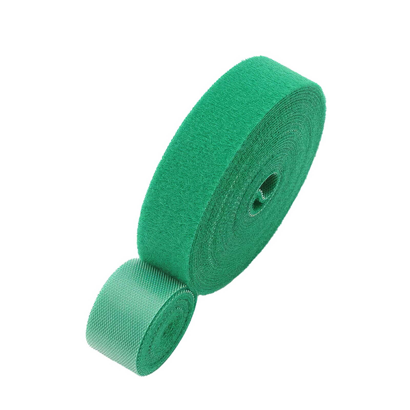 Organizador de Cable USB ajustable, almacenamiento de cables cortables, multiusos, cinta adhesiva, lazos enrollables: Green