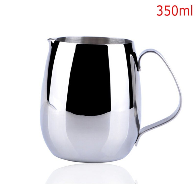 Jarra de café de acero inoxidable, equipo Barista, 3 tipos de elección, para cocina, café, leche, Espumador, tetera, 300ml, 350ml: 350ml