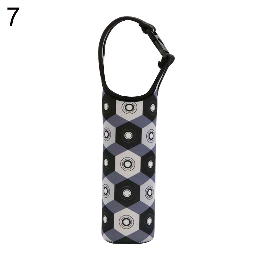 Portable Water Bottle Covers Heat Insulated Cloth Cup Sleeve Case Bottle Sleeves Storage Bag with Handle: 7