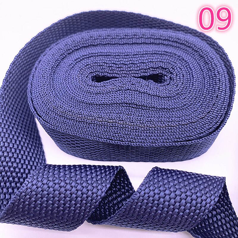 DIY 3 Yards Length 1 Inch (25mm) Width Nylon Webbing Strapping many Color: 09