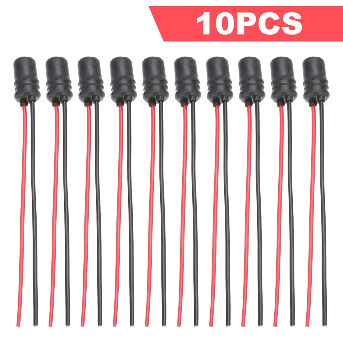 10 stk/sæt  t10 w5w bil kile pære fatning stik holder forlænger led lampe pære base holder til bil lastbil båd