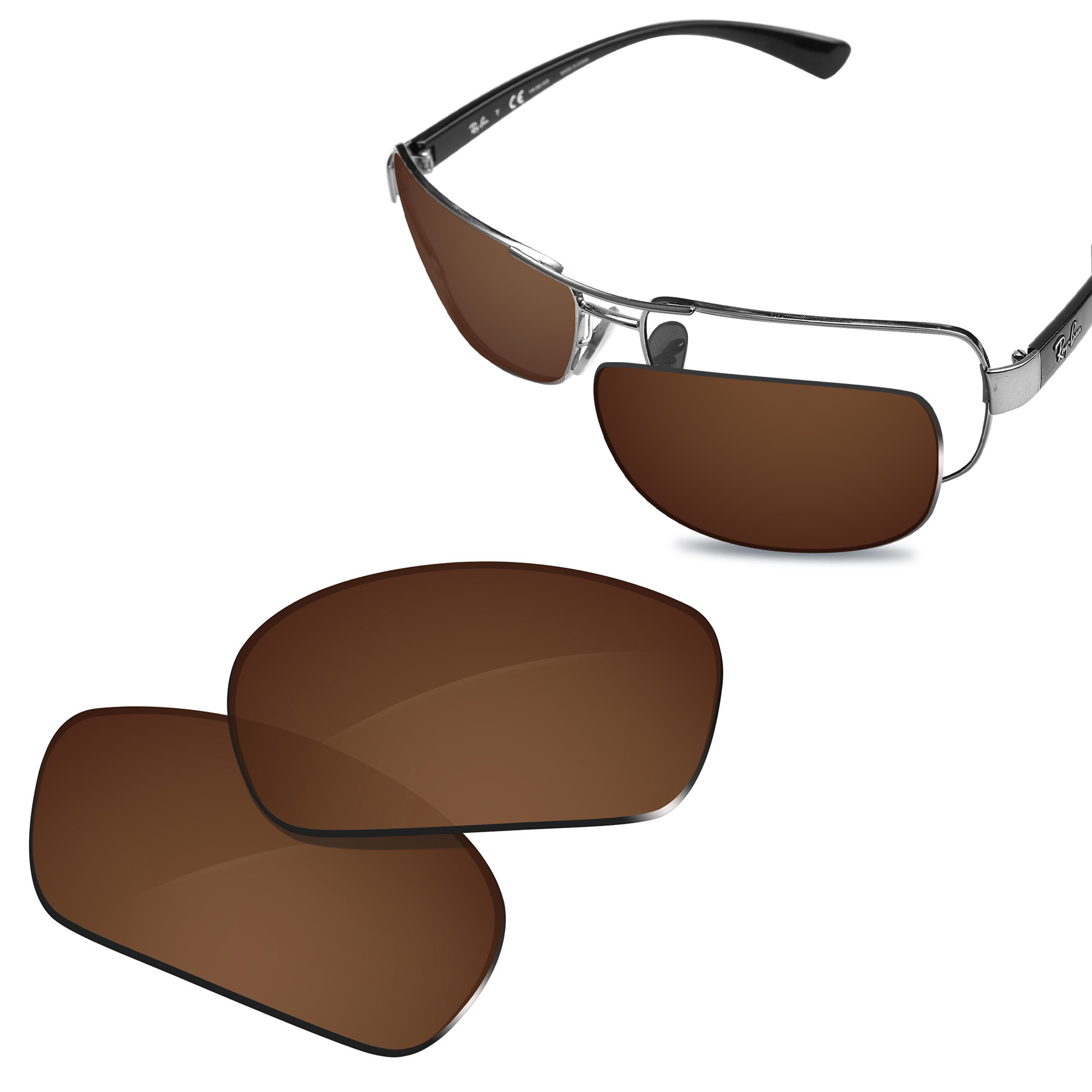 Glintbay Prestaties Gepolariseerde Vervanging Lenzen Voor Ray-Ban RB4234-58 Zonnebril-Meerdere Kleuren: WHITE