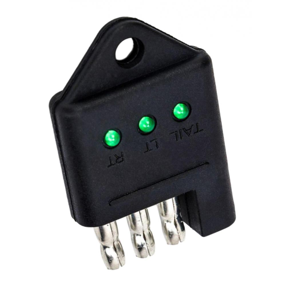 4 Way Flat Trailer Wiring Tester Tail Turn Signal Trouble 4-Pin Plug