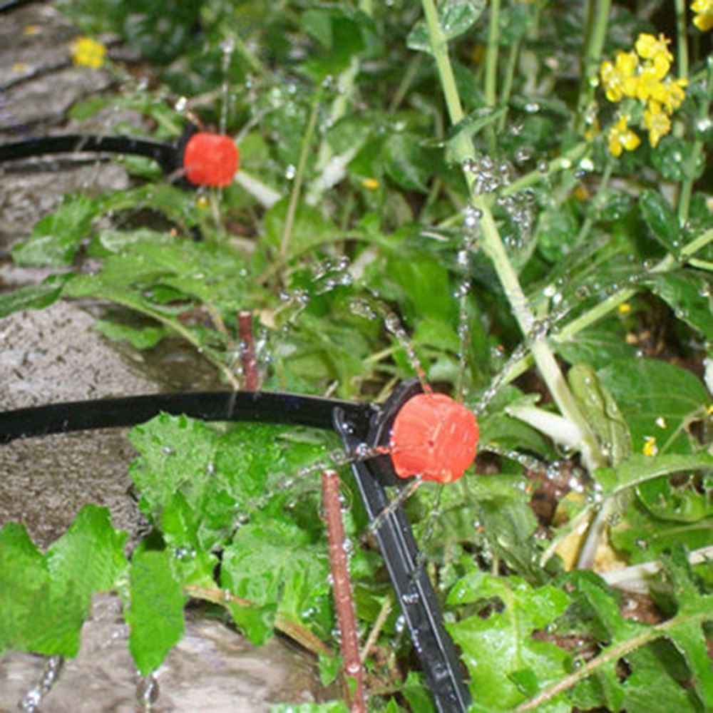 10pcs Micro Flow Dripper Garden Irrigation Nozzle 1/4 Inch Adjustable Drip Head Sprinklers Yard Greenhouse Watering Spray