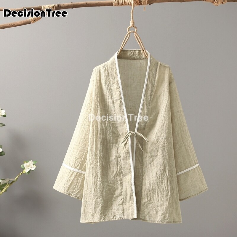 Cardigan kimono à demi-manches pour femmes, chemisier , qiapo chinois, hauts chinois vintage, vêtements hanfu,