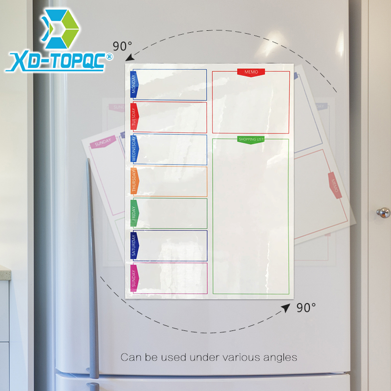Ugeplan whiteboard  a3 opslagstavle 29.7*42cm magnetisk kalender fleksibel børn tegning hvid køleskab magnet køkken memo board