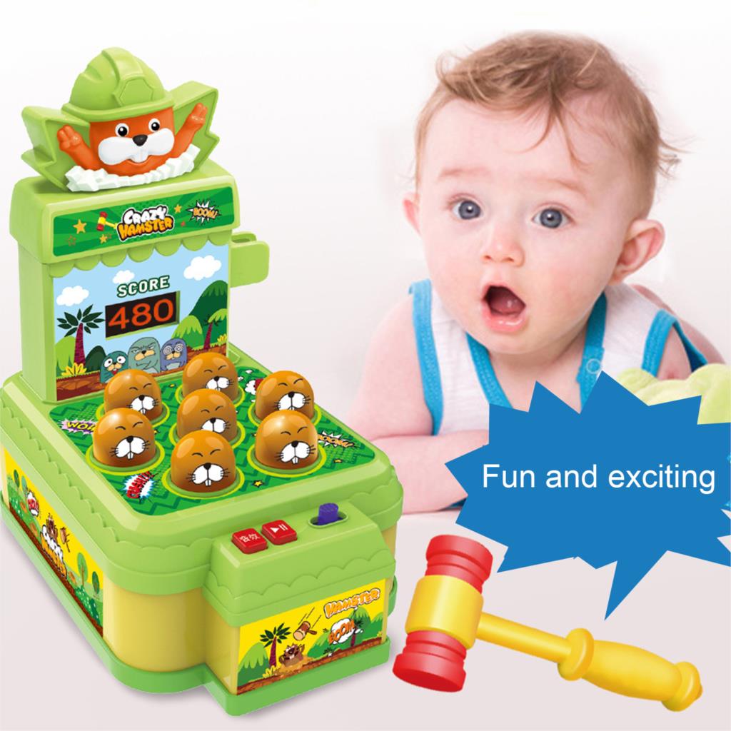 Whack A Mole Game Interactieve Beukende Speelgoed Met Verlichting Geluiden Gezonde Plastic Voor Educatieve Verjaardagscadeautjes Baby Hand Oefening