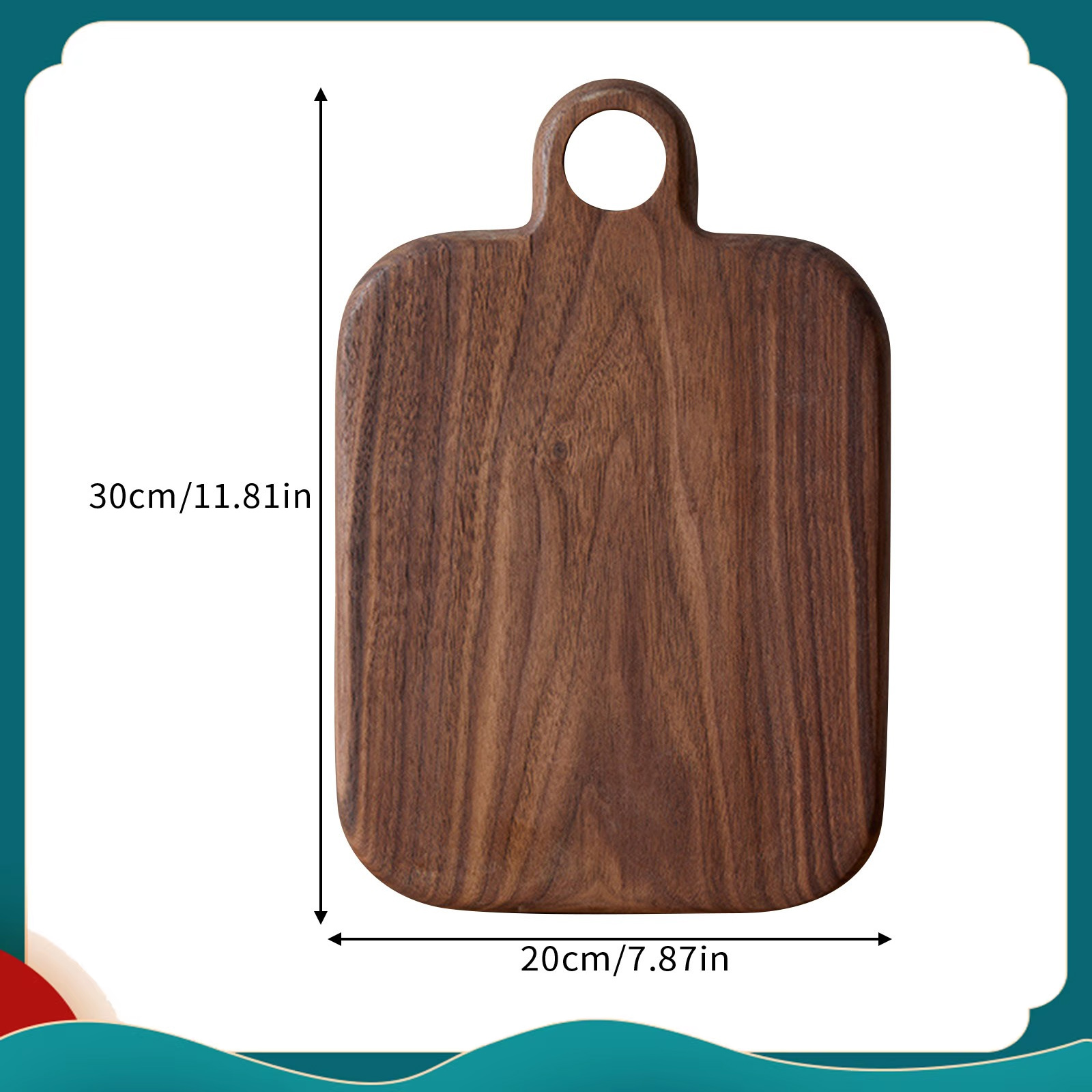Tabla de cortar de madera tallada, taza de agua y fruta, tabla de cortar de madera, plato de comedor para niños, tabla de cortar, tabla de cortar de carne: TRANSPARENT