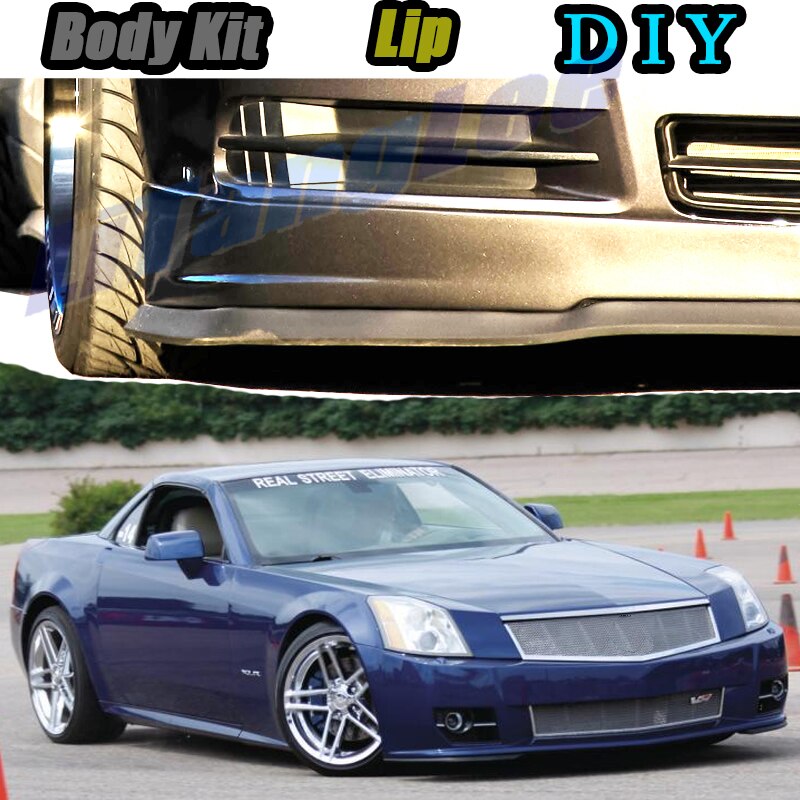 Car Bumper Lip Front Spoiler Skirt Deflector For Cadillac XLR / XLR-V 2003 Tune Car Modified Body Kit VIP Hella Flush Lips