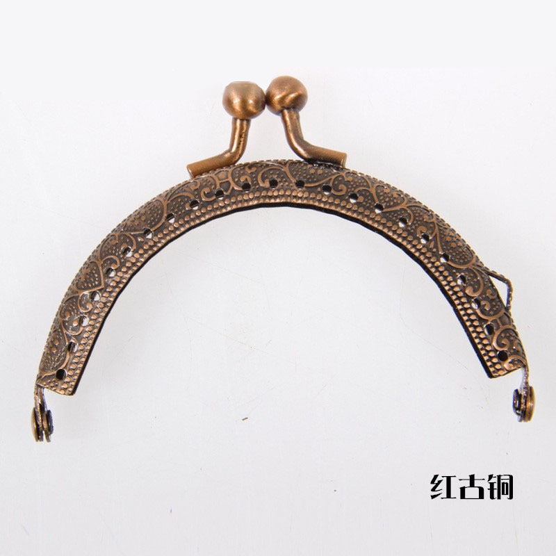 1pc 8.5cm Round Metal Frame for Purse Handle Clutch Bag Handbag Accessories DIY Purse Clasp Lock Metal Clasp Bags Hardware