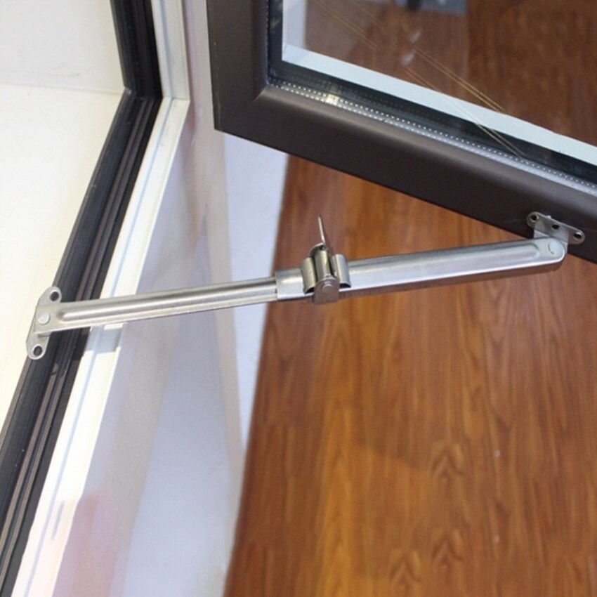 Window Security Bar Casement Window Stay Stainless Steel Security Window Latches Lock Adjustable Telescoping Wind Brace