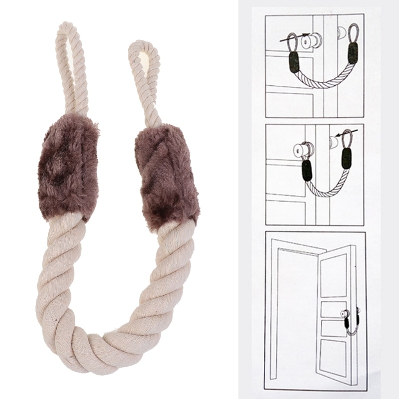 Deurstop Katoenen Touw Sailor Knoop Deurstopper Dichtslaan Shut Wedge Deurgrepen Stoppers Deur Venster Protectors