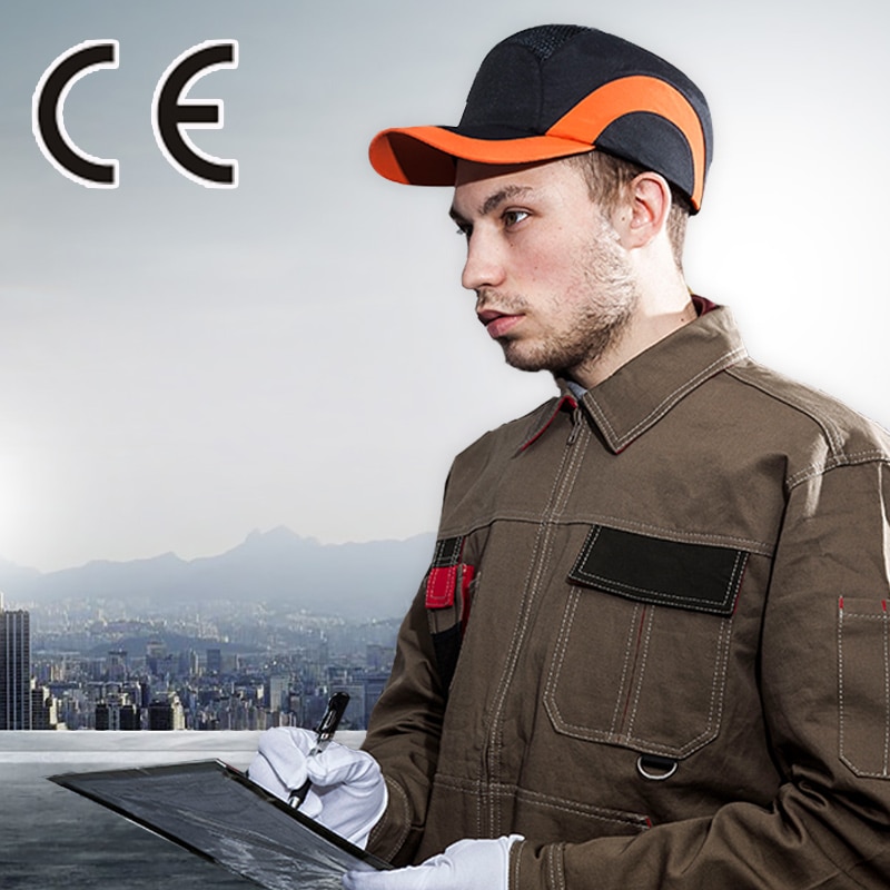 Black Baseball Bump Cap Lightweight Safety hard hat head protection Cap